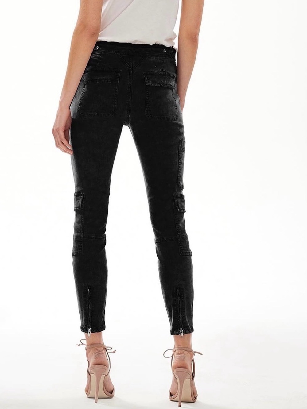 Black cargo jeans size 25 - Picture 2 of 7